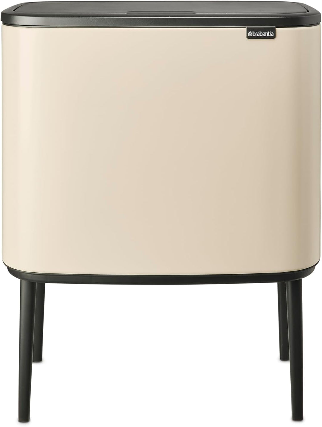 Brabantia - Bo Touch Bin 23+11L - Grosser Mülleimer für die Küche - Soft-Touch-Öffnung - Doppelter M