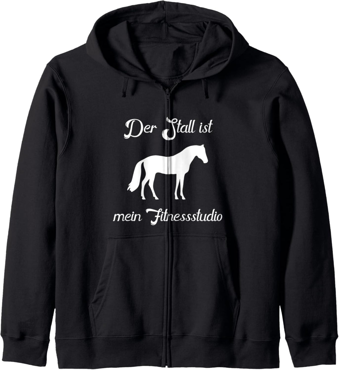 Der Stall ist meine Fitnessstudio Reiter Pferde Pulli Stall Kapuzenjacke