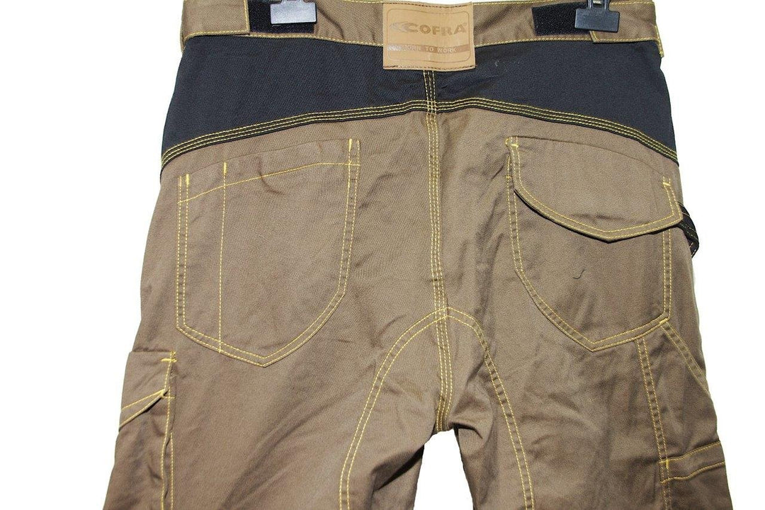 Cofra V064-0-03.Z46 Arbeitshose "Carpenter", schlamm grau / schwarz, Grösse 46 46 Mud / Black, 46 Mu