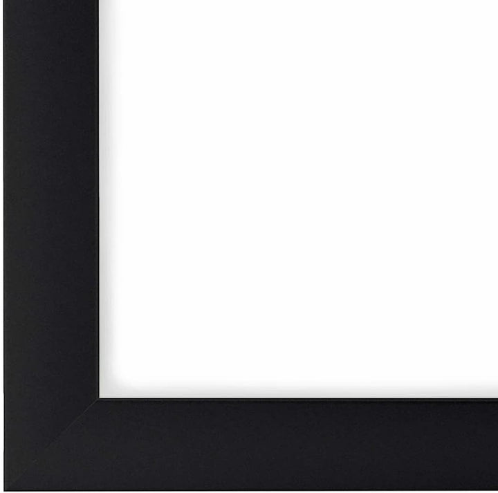 FRAMO Holz Bilderrahmen 80 x 121 cm nach Mass - Schwarz matt | Farbe/Grösse wählbar | inkl. entspieg