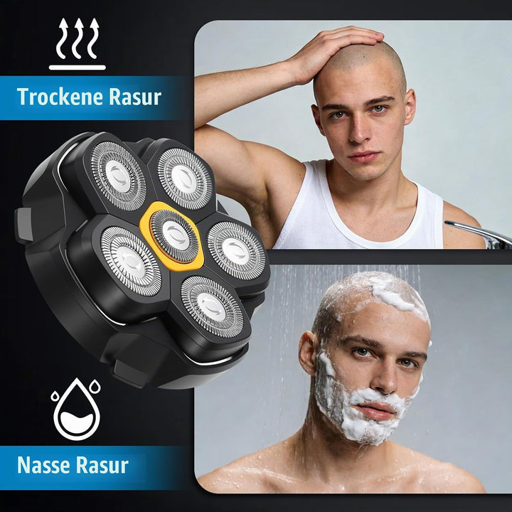 2 Stück Ersatzrasierkopf für DOAO Kensen JoyKoi Kibiy AEXIRI Shaver, Magnetische 6D Kopfrasierer für