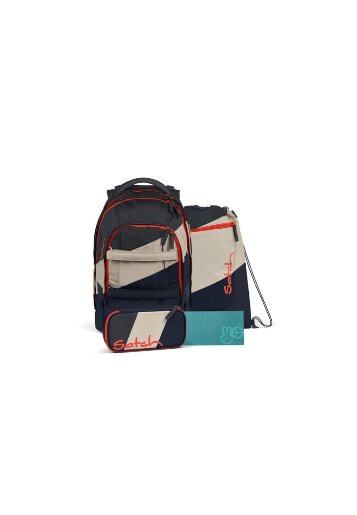 Satch Pack Bundle ab 5. Klasse ergonomisch 4-teilig 30L Stauraum standfest Organisationstalent Cliff