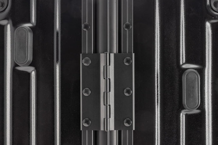 Travelhouse London Koffer Schwarz S-55cm, L-55cm · 2er-Set · Alu-Rahmen · Polykarbonat Hartschale ·