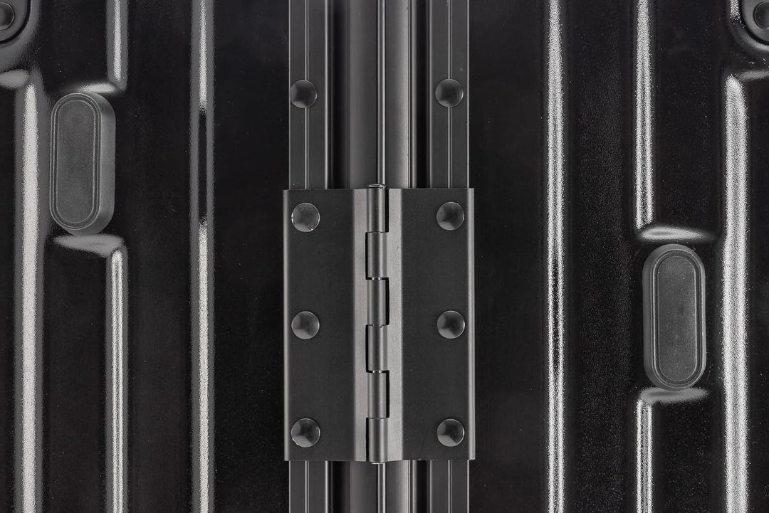 Travelhouse® London Aluminium-Rahmen Handgepäck 47L Schwarz Schwarz S, Schwarz S