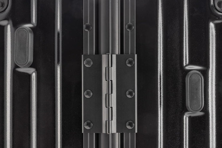 Travelhouse® London Aluminium-Rahmen Handgepäck 47L Schwarz Schwarz S, Schwarz S