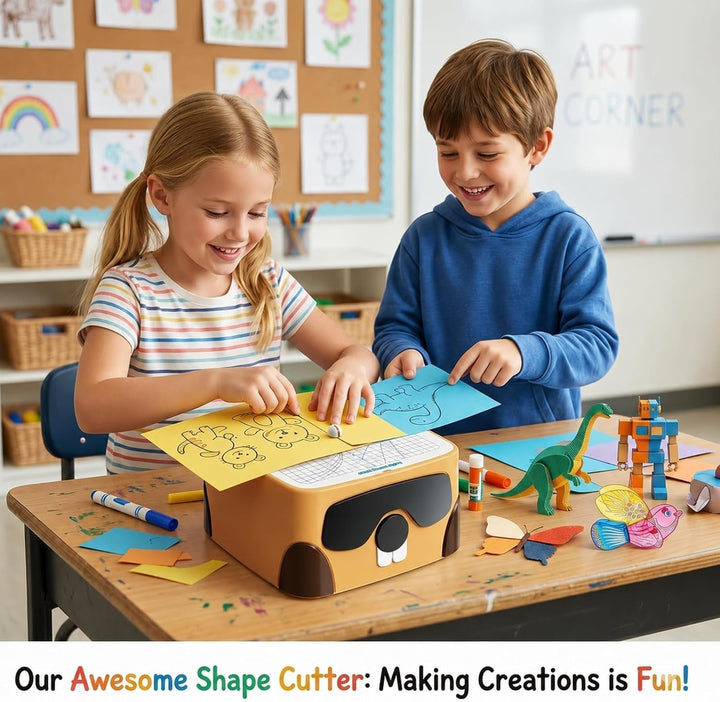 BEAVERBOT Kartonschneider Kinder, Sicheres DIY-Set mit Kartonschneider für Kinder ab 3 Jahren, Karto