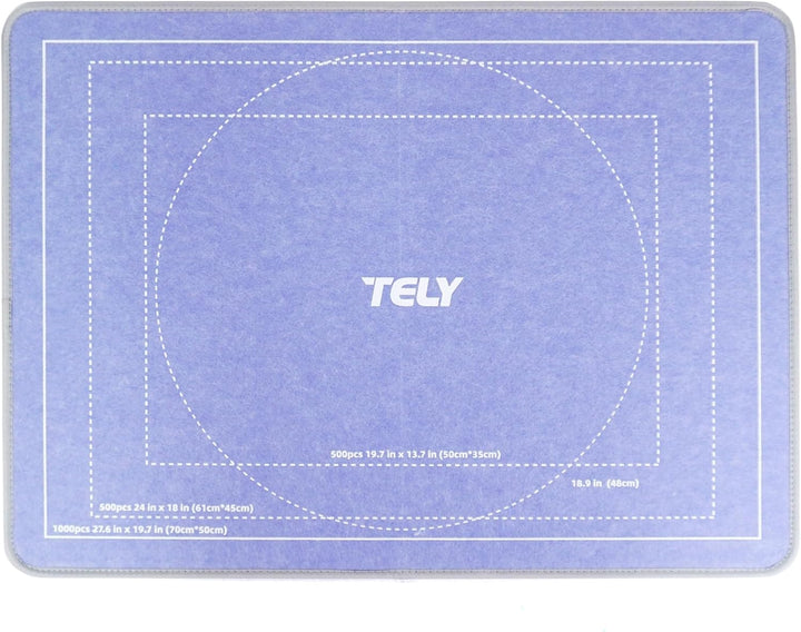 TELY Faltbares Puzzlebrett – Stabiler Hartfilz, rutschfeste Oberfläche, tragbar und leicht, passend