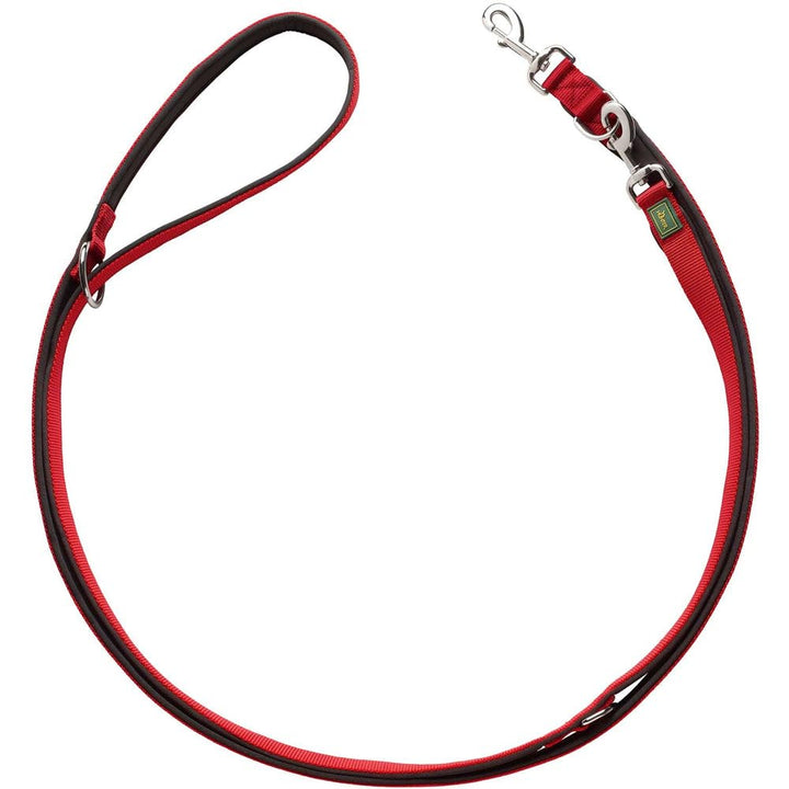 HUNTER NEOPREN Verstellbare Hundeführleine, 2,0 x 200 cm, rot/schwarz 2,0 x 200 cm rot/schwarz, 2,0