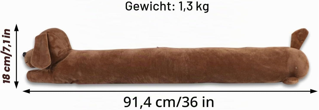 Sharpei Coffee Zugluftstopper, 91,4 cm, robust, robust, dekorativ, schalldicht, energiesparend, Zugl