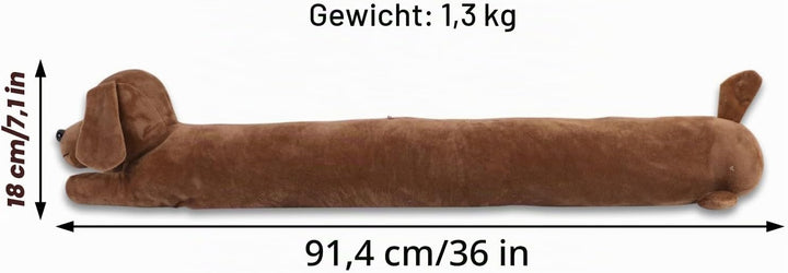 Sharpei Coffee Zugluftstopper, 91,4 cm, robust, robust, dekorativ, schalldicht, energiesparend, Zugl