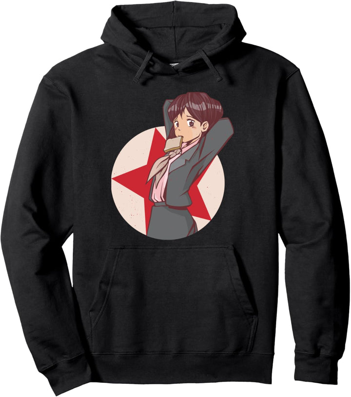 Süsses Anime Mädchen Kommunistin I Cooles Anime Retro Pullover Hoodie