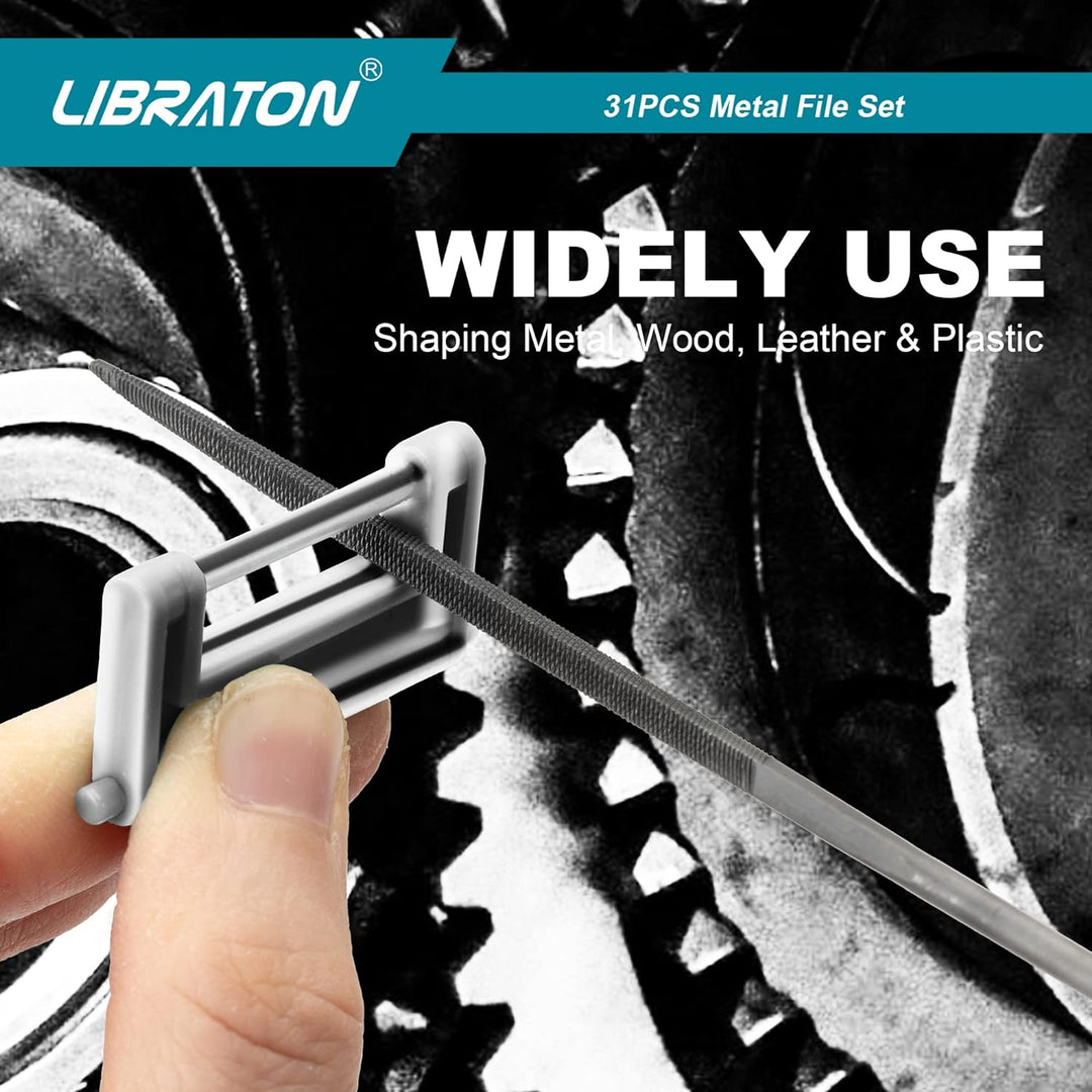 Libraton Feilenset 31tlg, Feilenset Metall, Metallfeilen Set, Schlüsselfeilen, Werkstattfeile Satz f