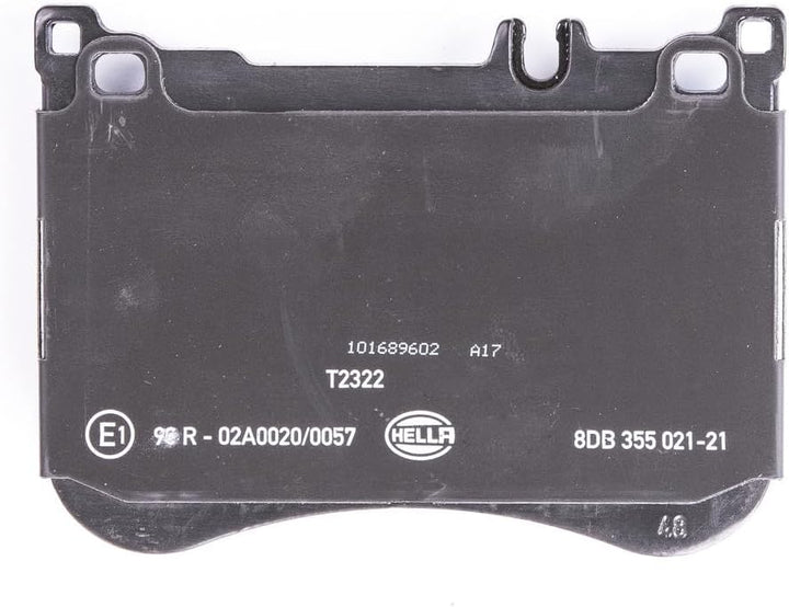 HELLA PAGID 8DB 355 021-211 Bremsbelagsatz - T2322 - Dicke/Stärke: 17.5mm - Bremssystem: Brembo - fü