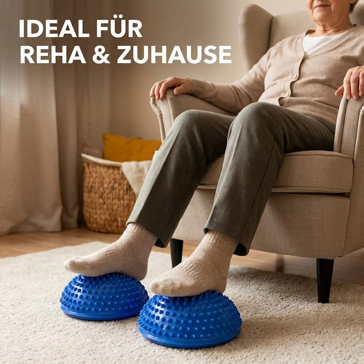 Balance Igel, 2er Set blau, blau