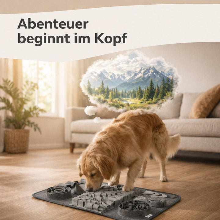 Schnüffelteppich für Hunde - Explore - NEU - Vielfältige Schnüffelmatte mit 3 Schwierigkeitslevel -
