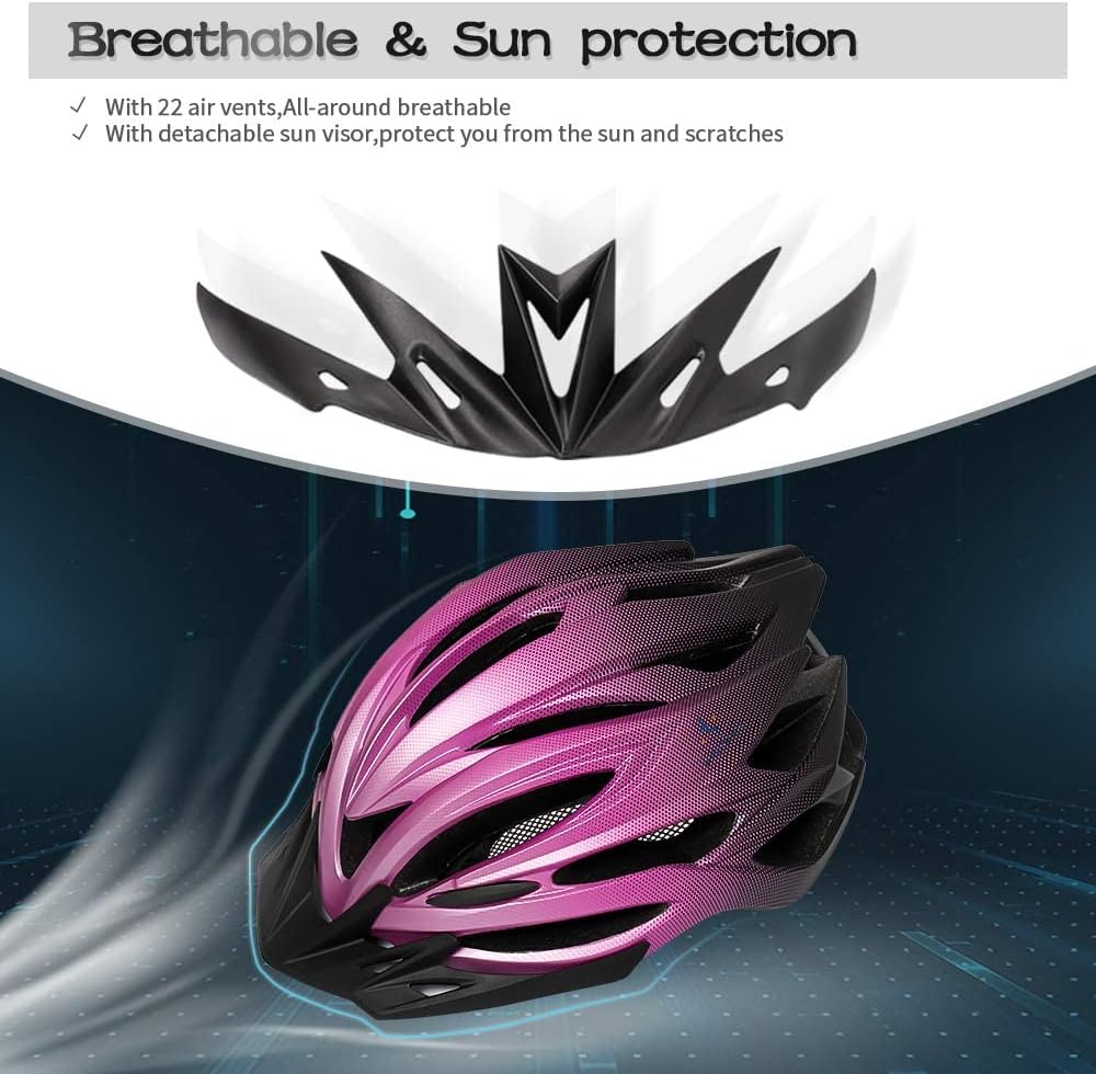 ioutdoor Premium Fahrradhelm, CE CPSC Zertifikat, Radhelm mit Abnehmbarer Sonnenblende und Insektenn