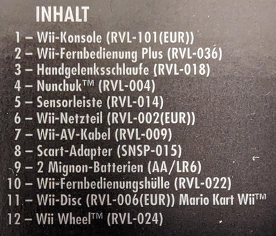 Nintendo Wii "Mario Kart Pack" - Konsole inkl. Mario Kart, Wii Wheel, Remote Plus Controller, schwar