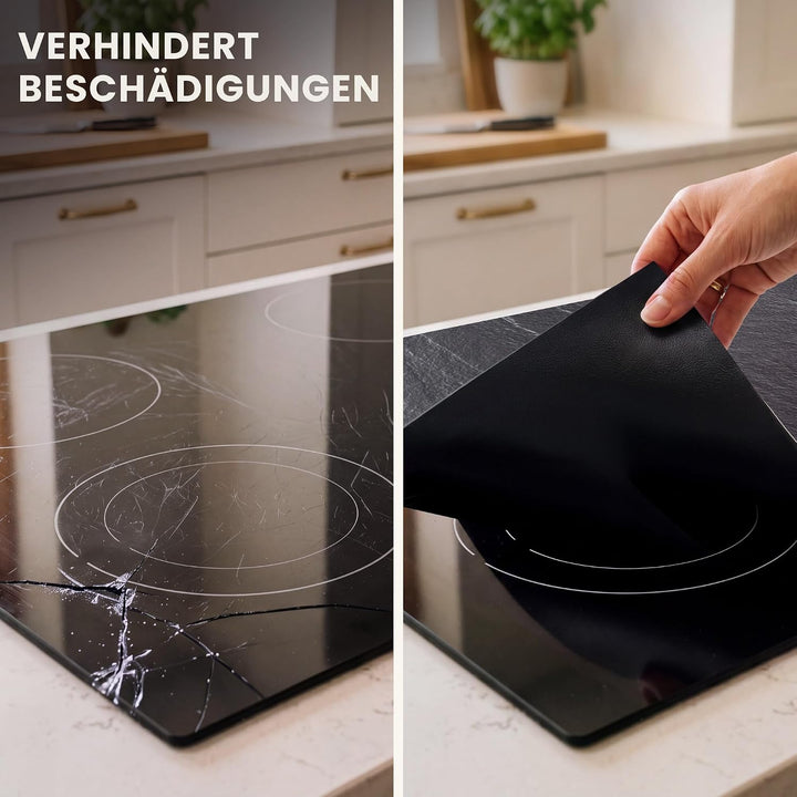 Herdabdeckplatte Einteilig Küche Herdabdeckung Induktionsfeld Ceranfeld Herdabdeckplatten Vinyl Matt