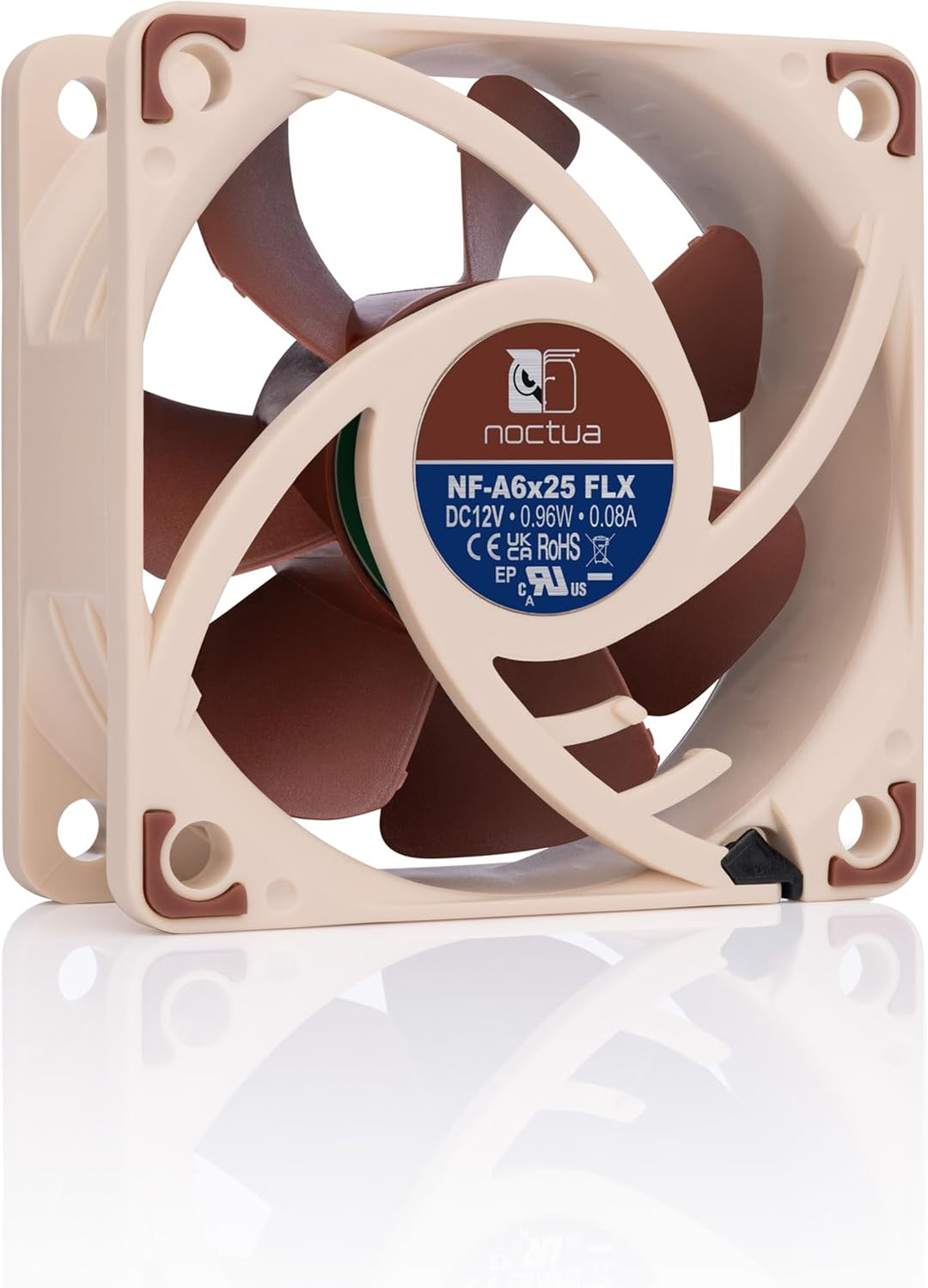 Noctua NF-A6x25 FLX, leiser Premium-Lüfter, 3-polig (60 mm, braun)
