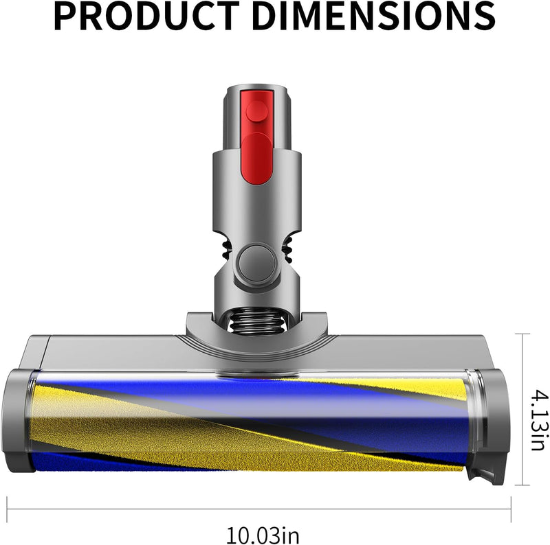 Nekuma Motorhead Hartboden-Aufsatz für Dyson V7 V8 V10 V11 V15 Staubsauger mit Staubdetektor-Licht,