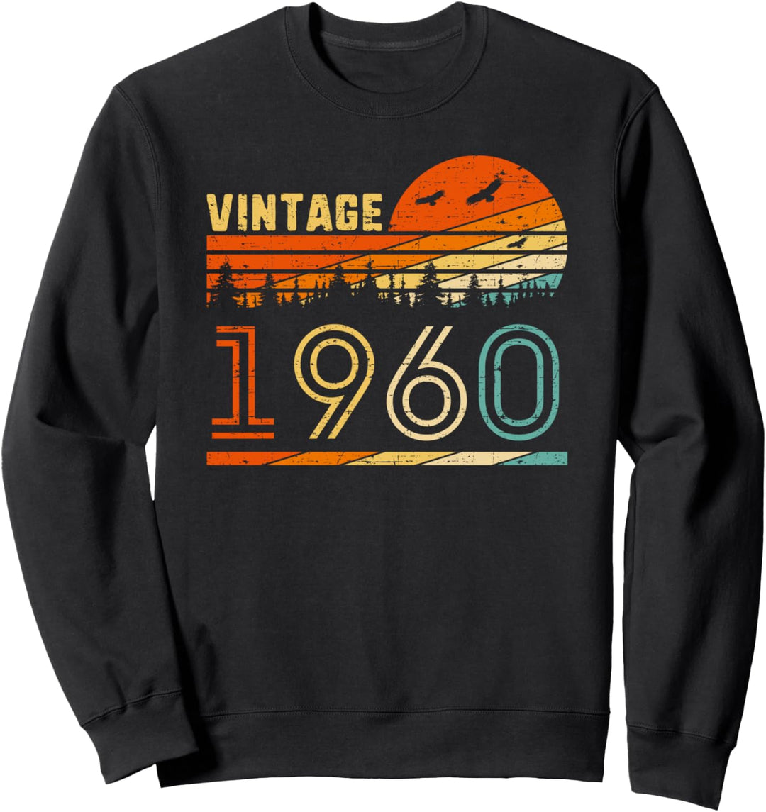 Vintage 1960 Retro 60. Geburtstag lustig B-Tag 60 Jahre alt Sweatshirt
