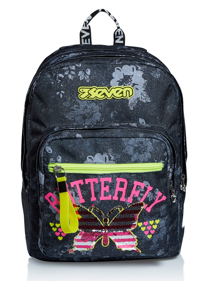 RUCKSACK EXTRA FIT SEVEN FLYING DREAMS Backpack für Schule, Uni & Freizeit, Geräumige Schultasche fü