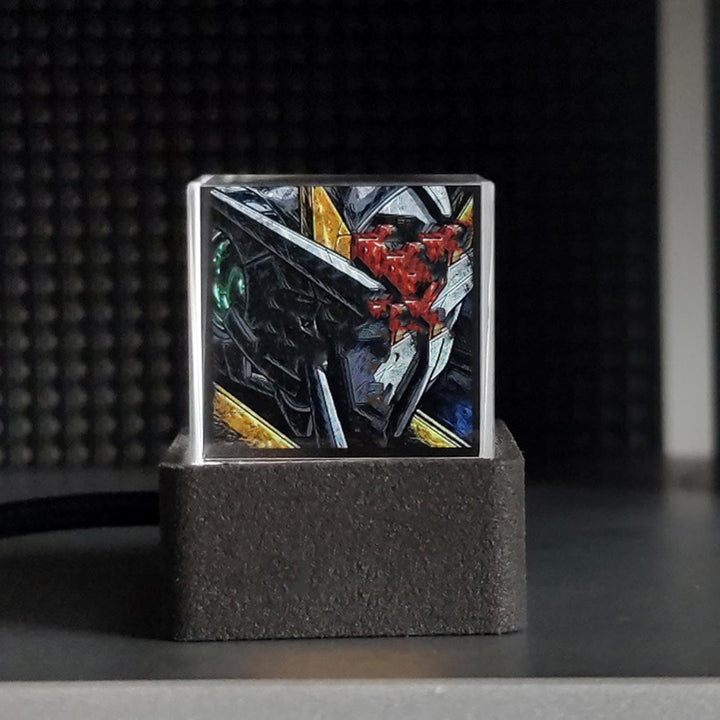 Denash Holografischer Kristallwürfel, 3D-Display und Wetteruhr mit GIF-Animationsfotoalbum und Count