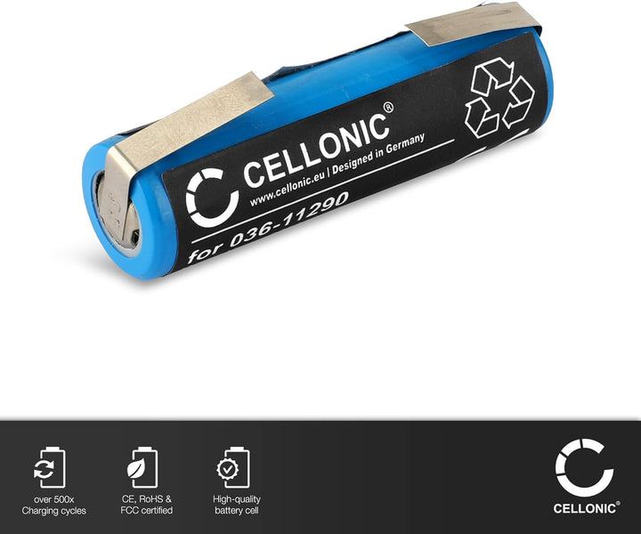 CELLONIC, Akku für Rasierer kompatibel mit Philips Norelco HX6972, HQ9090, HX6986, HQ8240 (3.7V, 750
