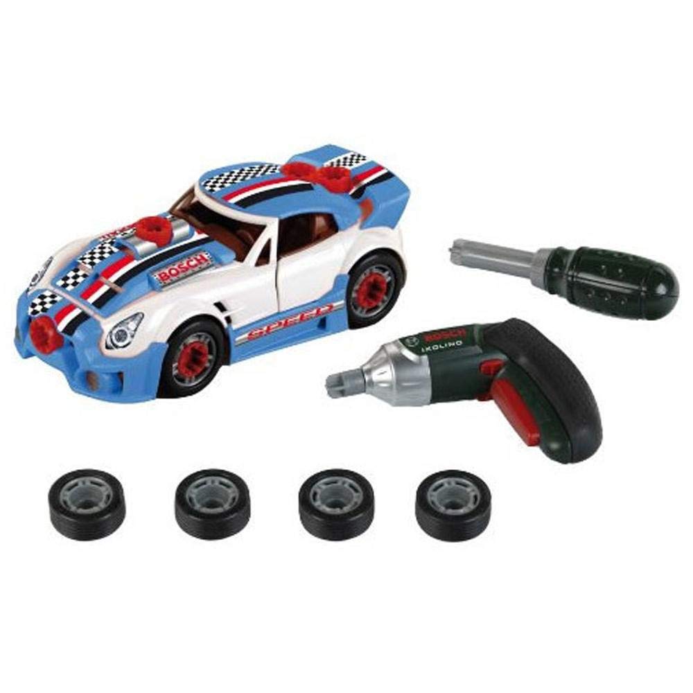 Theo Klein 8668 Bosch Car Tuning-Set | Zerlegbares Auto mit Tuning Zubehör | Mit batteriebetriebenem
