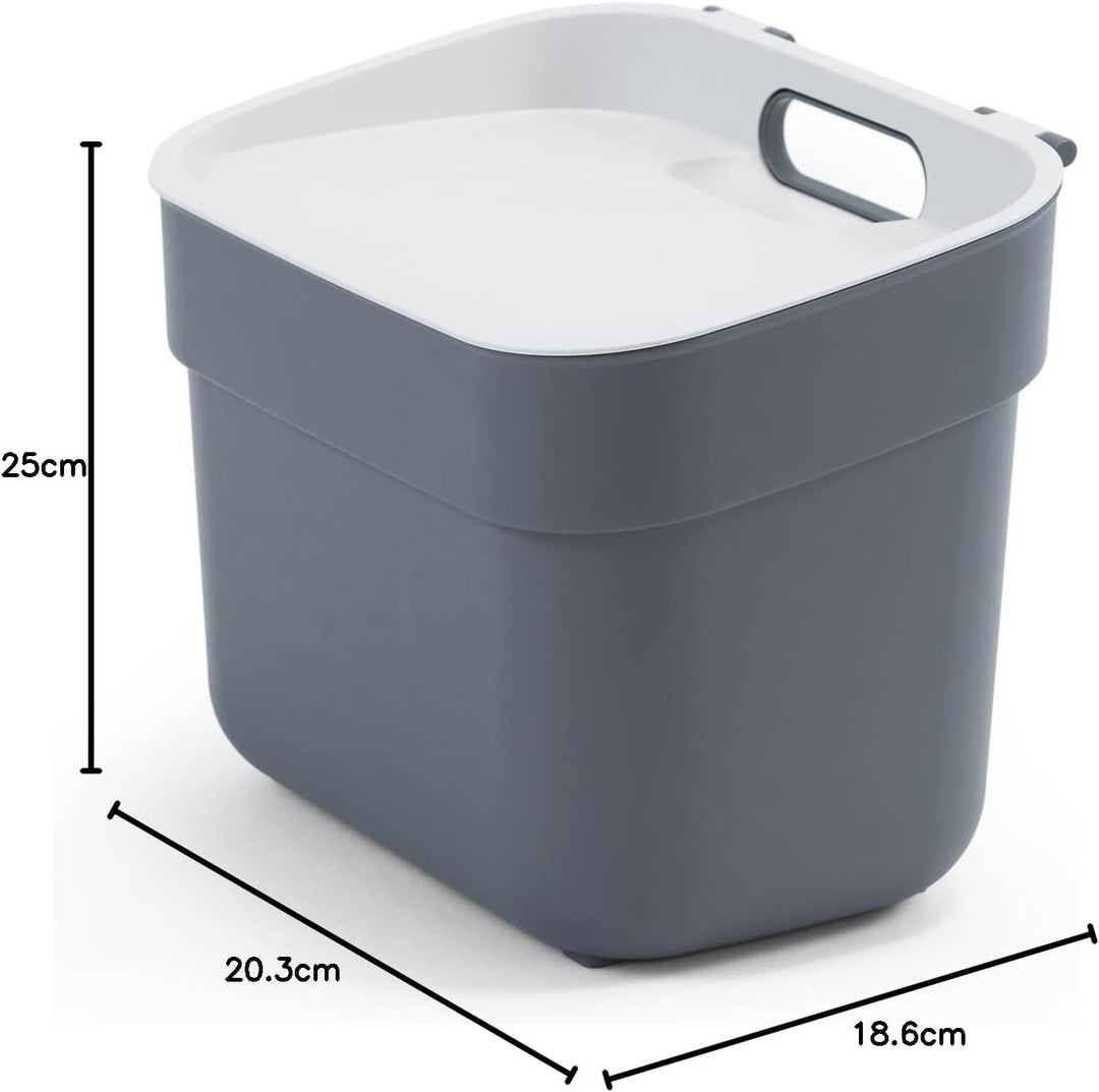 Curver Ready to Collect Recycling-Mülleimer, 5 l, Dunkelgrau 5 l dunkelgrau, 5 l dunkelgrau