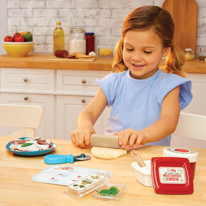 Little Tikes Creative Chefs Pizza Kit - Mit Speziellem Make-It! Mix-Spielsand, 22 Zubehörteilen, Rea