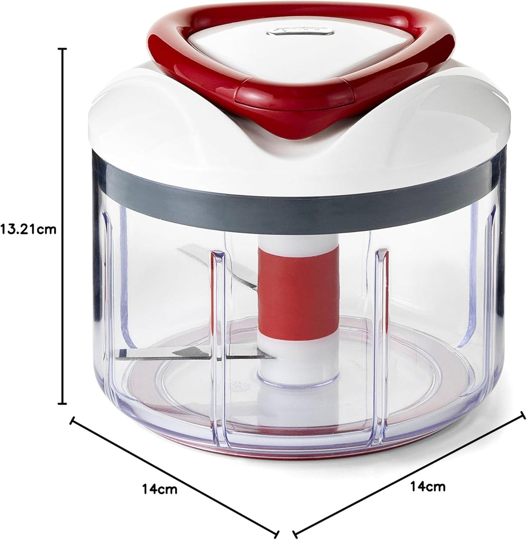 Zyliss E910015 Easy Pull Universalhacker Manuell, 750ml, Gemüsehobel, Zwiebelschneider, Zerkleinerer