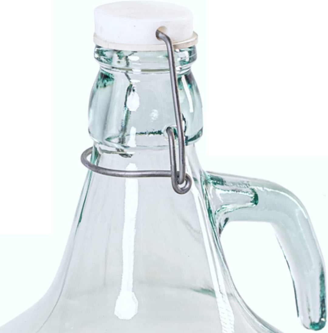 5L Bügelflaschen Weinballon Bügelverschluss Flasche + Stopfen + Gärröhrchen (2), 2