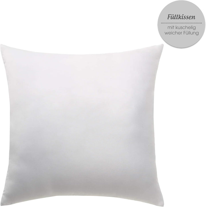 CelinaTex Xanio Dekokissen mit Innenkissen 80 x 80 cm hell blau Coral-Fleece Sofakissen Mikrofaser K