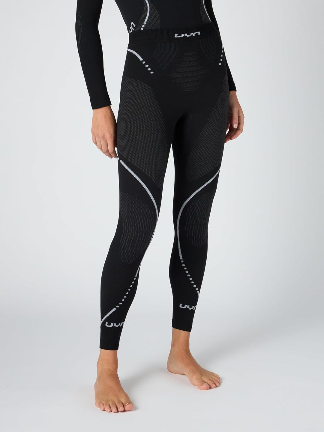 UYN Damen Strumpfhose Evolutyon XS Blackboard/Anthracite/White, XS Blackboard/Anthracite/White