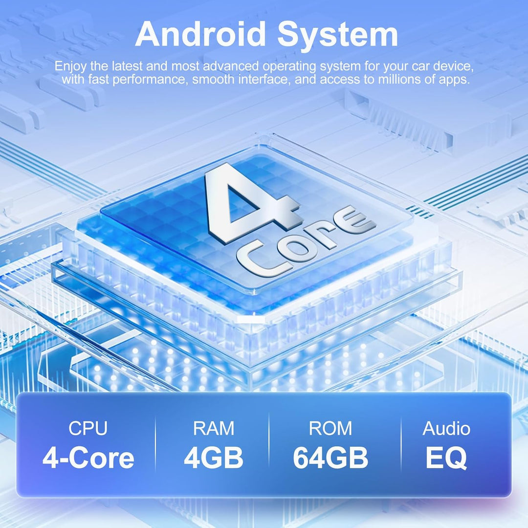 [4G+64G] Motorsi Autoradio für VW Seat Passat Golf 5 6 Polo Skoda mit Apple Carplay Android Auto, 9'