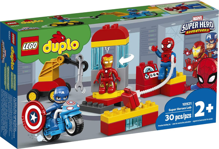LEGO DUPLO Super Heroes Lab 10921 Marvel Avengers Superheroes Construction Toy and Educational Plays