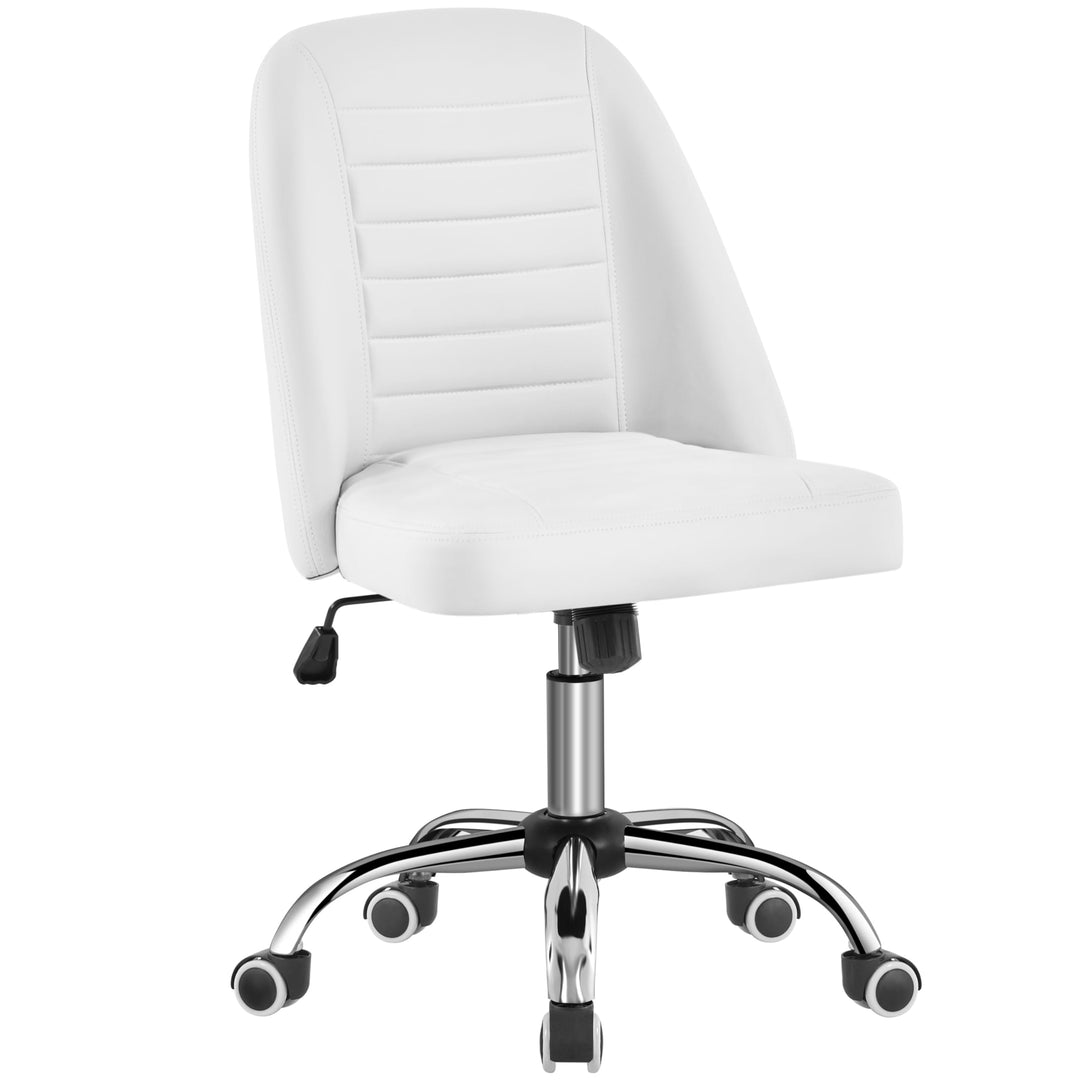 Yaheetech Bürostuhl Schreibtischstuhl Ergonomisch Gepolstert Kunstleder Drehstuhl mit Rollen Arbeits