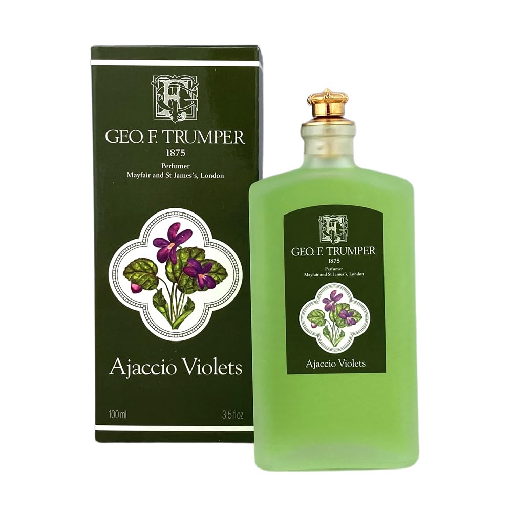 Geo F Trumper Ajaccio Violets Glass Splash Cologne