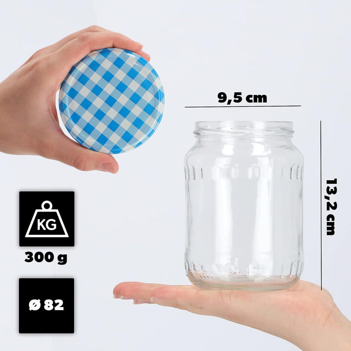KADAX Einmachgläser, Marmeladengläser 720 ml, Einmachgläser mit Schraubdeckel, Gläser mit Schraubver