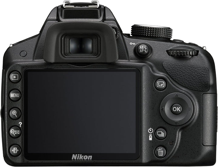 Nikon D3200 SLR-Digitalkamera (24 Megapixel, 7,4 cm (2,9 Zoll) Display, Live View, Full-HD) Kit inkl