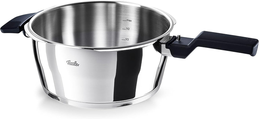 Fissler Vitaquick / Schnellkochtopf-Set, 3-teilig (2 Schnellkochtöpfe mit Metalldeckel 3,5 L + 6 Lit
