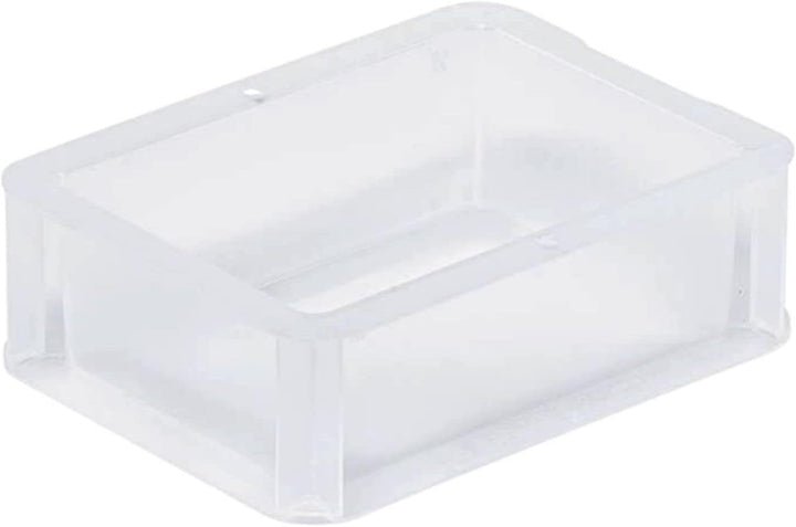 PROREGAL SuperSparSet 5x Transparenter Eurobehälter BasicLine mit geschlossenem Griff | HxBxT 7x15x2