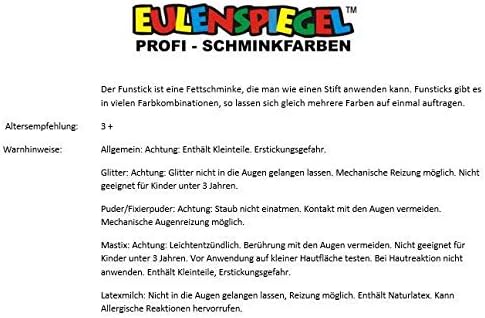 Eulenspiegel 299586 - Schminkkoffer Halloween, Schminkset, Karneval, Kinderschminken, Mottoparty