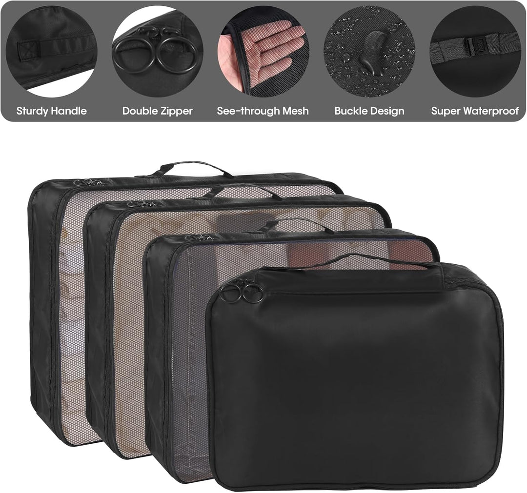 MosaiRudo 8-teilig Koffer Organizer Set, Packing Cubes, Packwürfel für Urlaub & Business,Reise Organ