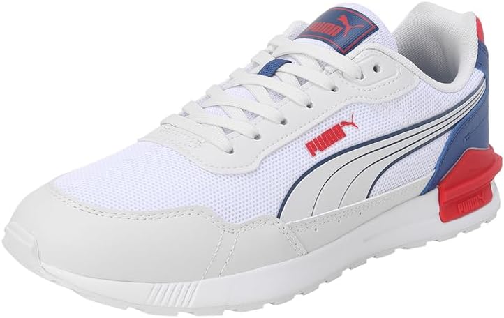 PUMA Herren Graviton Mega Sneaker 36 EU Puma White Feather Gray Puma Red Clyde Royal, 36 EU Puma Whi