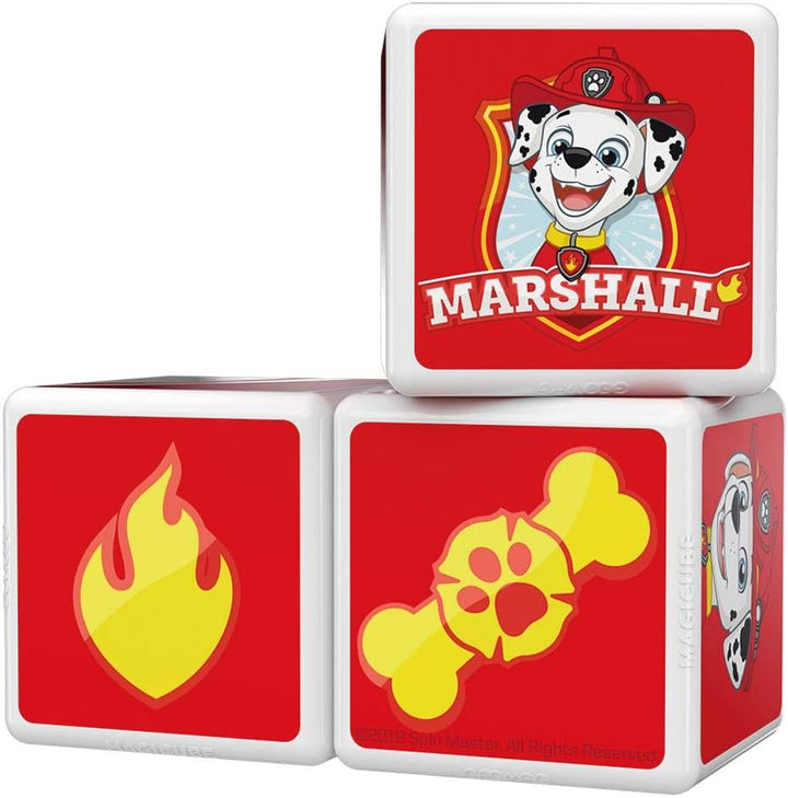 Geomag MagiCube PAW PATROL 080 Marshal's Fire Truck 5 Magnetwürfel für Konstruktionen, mehrfarbig