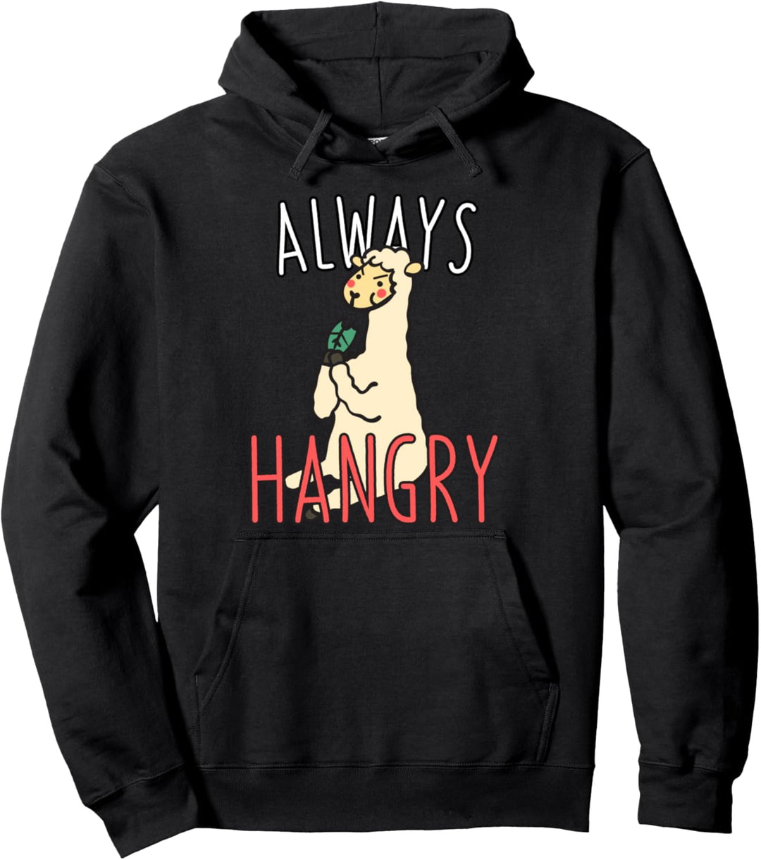 Always Hangry Lustiges Ziege Hungrig Wütend Farmer Breeder Pullover Hoodie