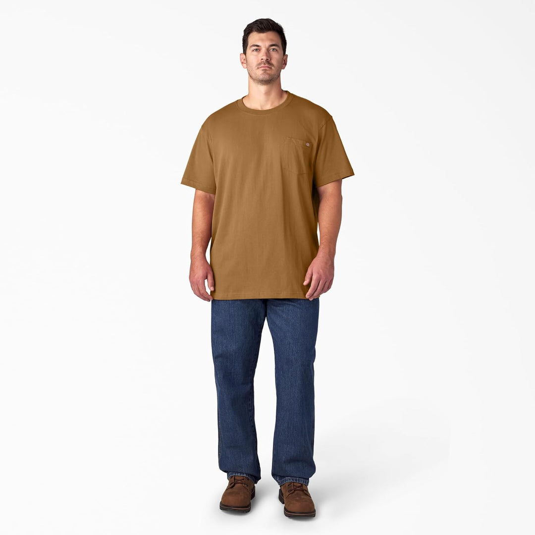 Dickies T-Shirt für Herren, kurzärmelig, schwer, Rundhalsausschnitt S Braun Duck, S Braun Duck
