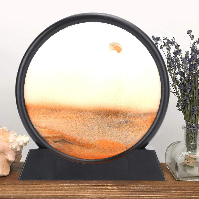 Kreatives dynamisches Sandbild, 3D-Illusionslandschaft Bewegende Sandmalerei Desktop Kunst geschenke